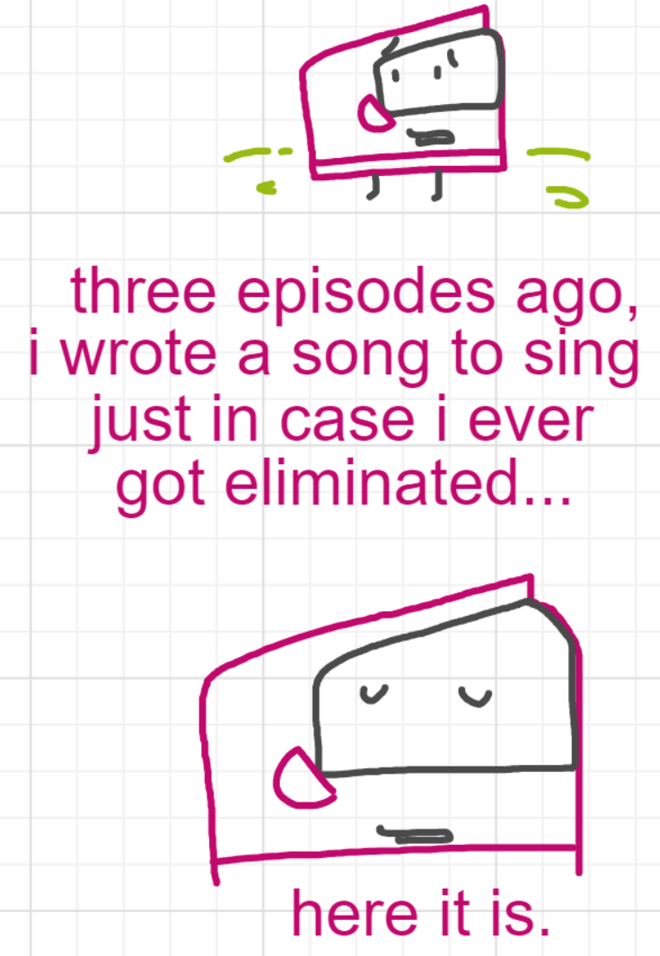 A panel from What's The Point, episode five of the Board Boards object show by Furretwalk/WalkingFurret.